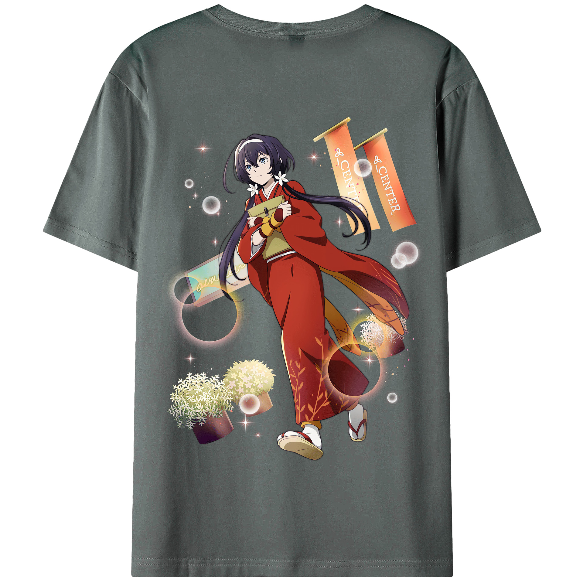 （画像用） 文豪ストレイドッグス Bungo Stray Dogs 綿100％半袖Tシャツ（背面プリント）